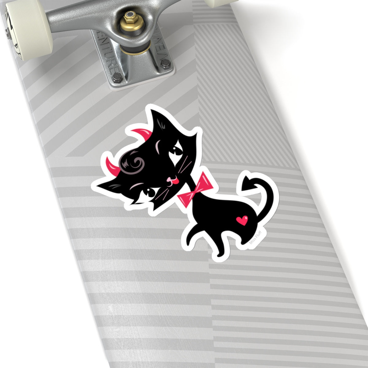 Black Cat Devil • Kiss-Cut Sticker