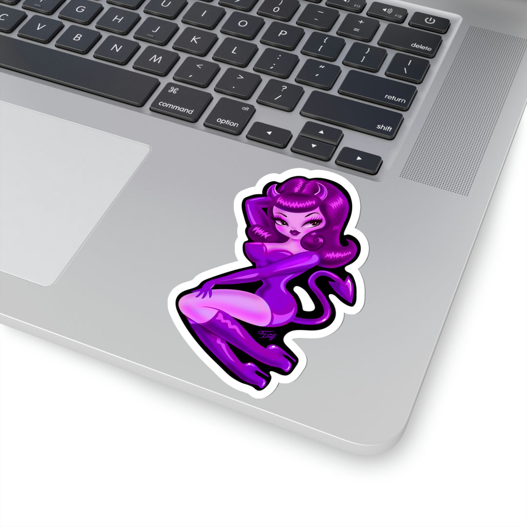 She Devil Purple • Kiss-Cut Sticker