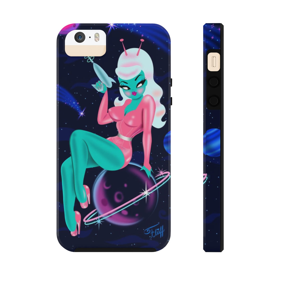 Alien Girl on Saturn • Phone Case