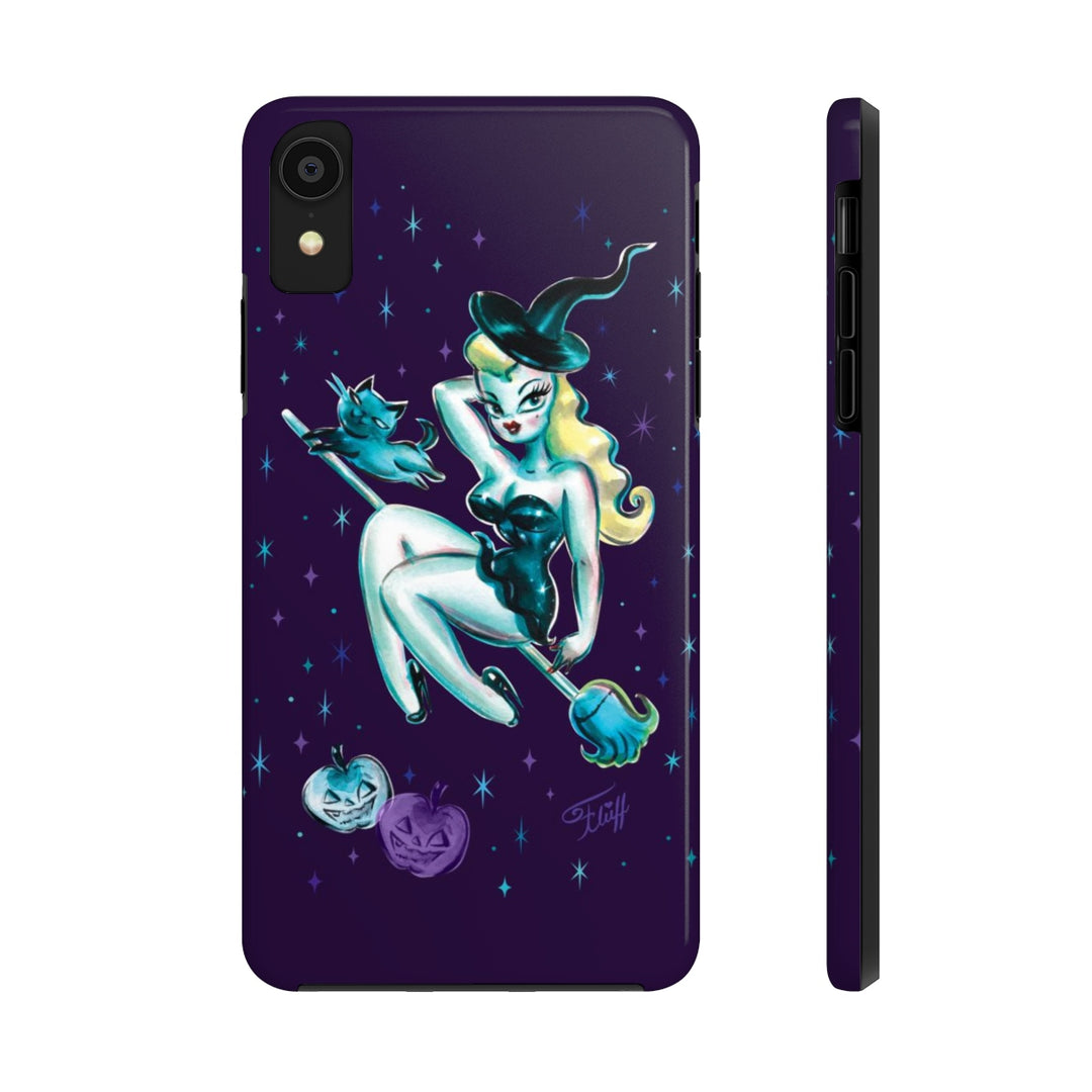 Blonde Witch with Kitty • Phone Case