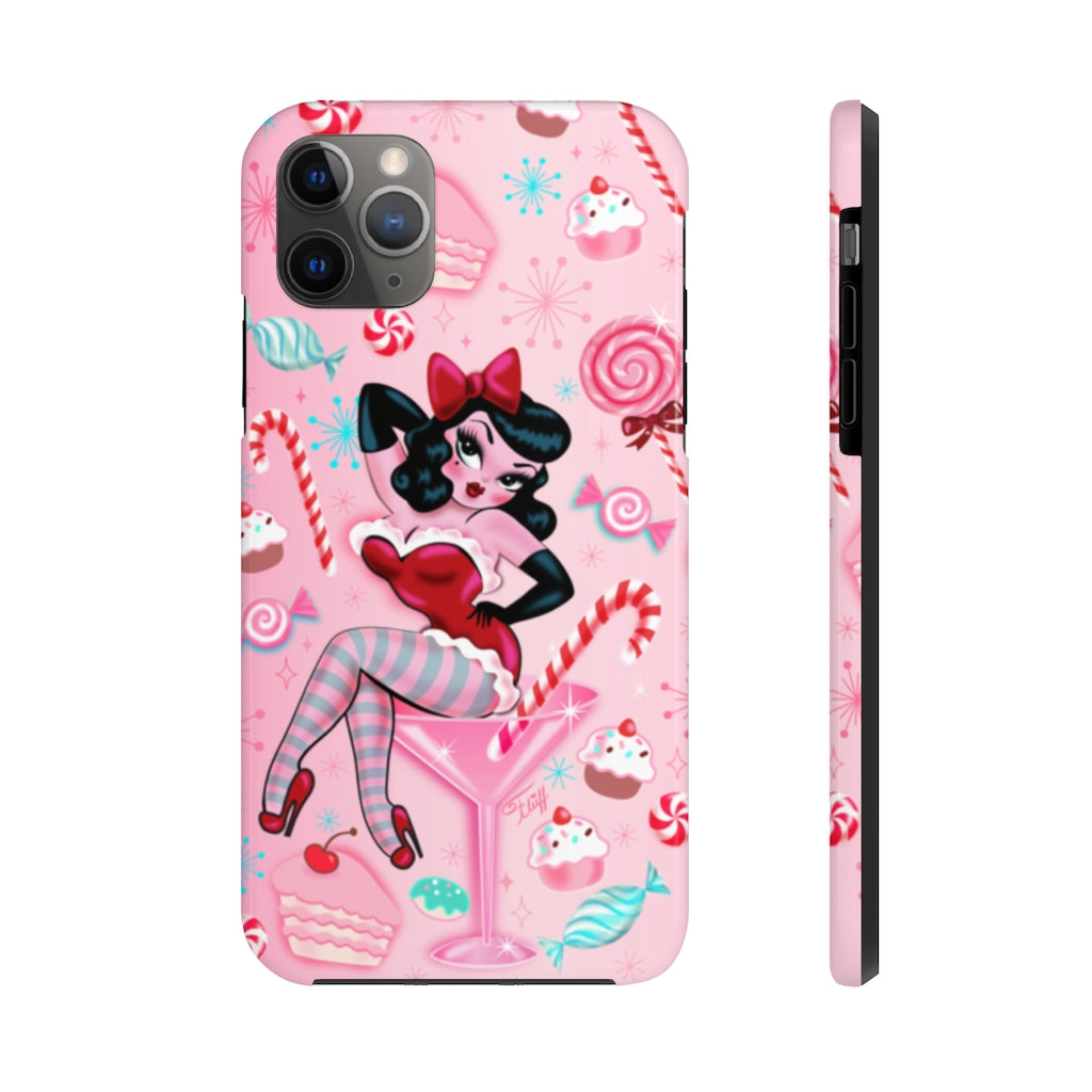 Candy Cane Martini Girl • Case Mate Tough Phone Cases