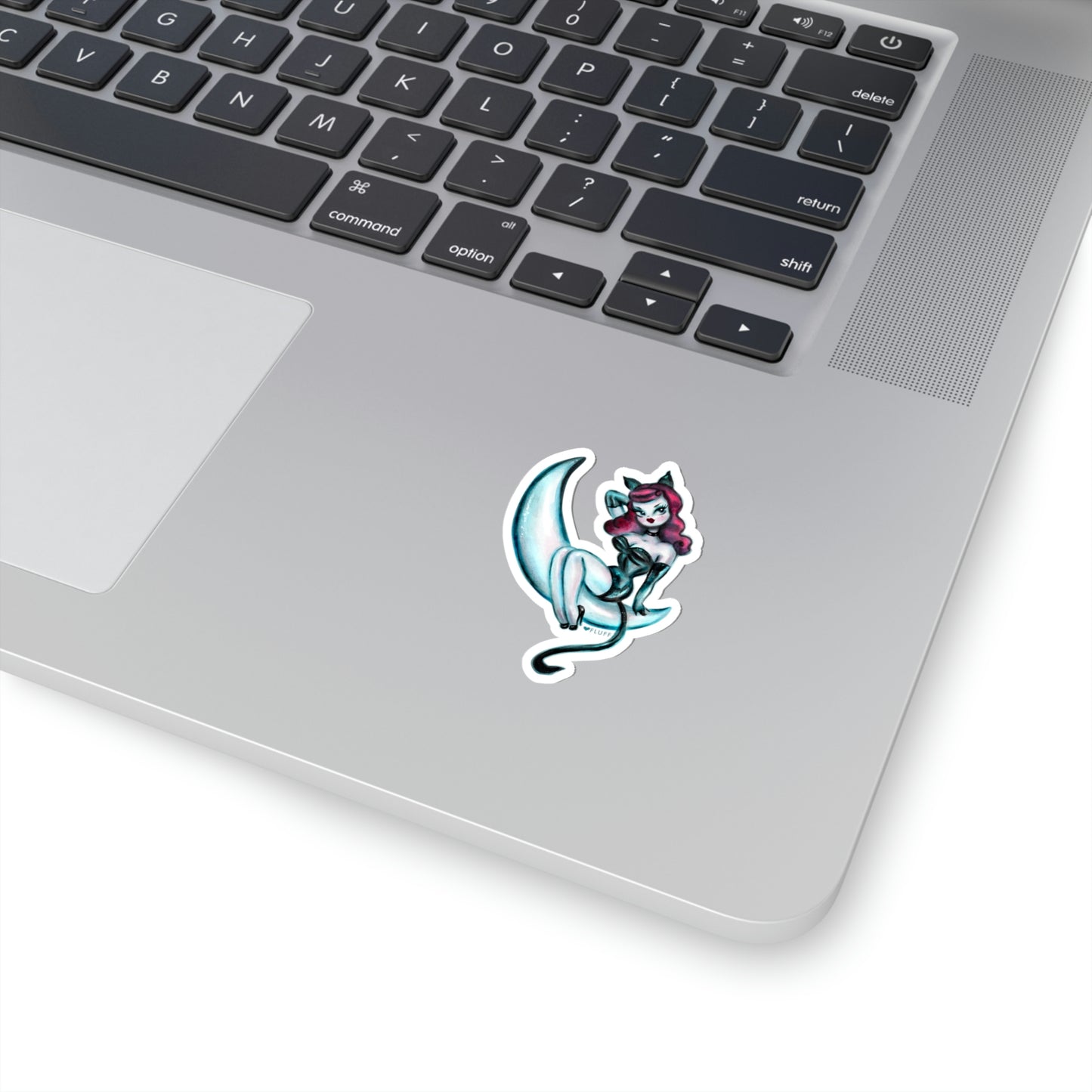 Kitten on the Moon • Kiss-Cut Sticker