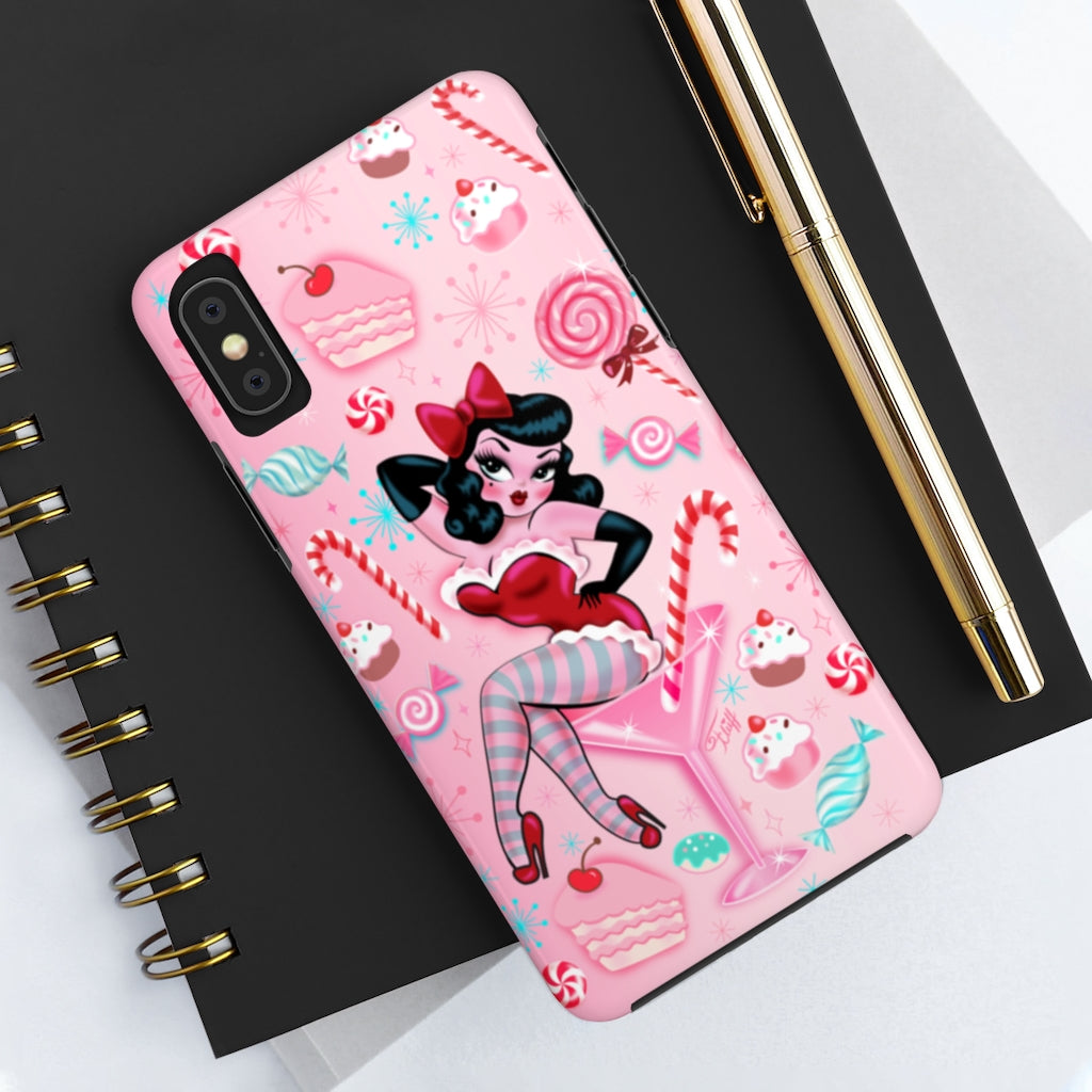 Candy Cane Martini Girl • Case Mate Tough Phone Cases