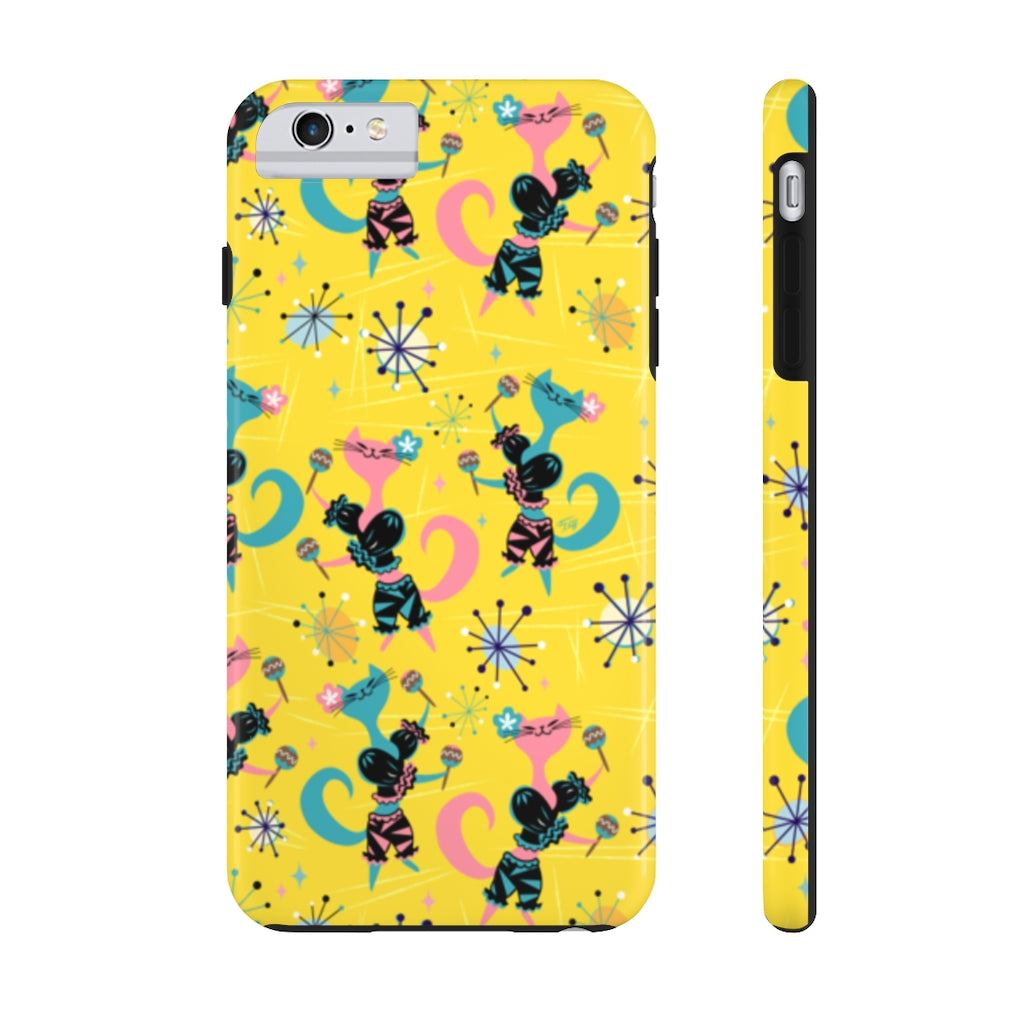 Mambo Kitties Yellow • Phone Cases