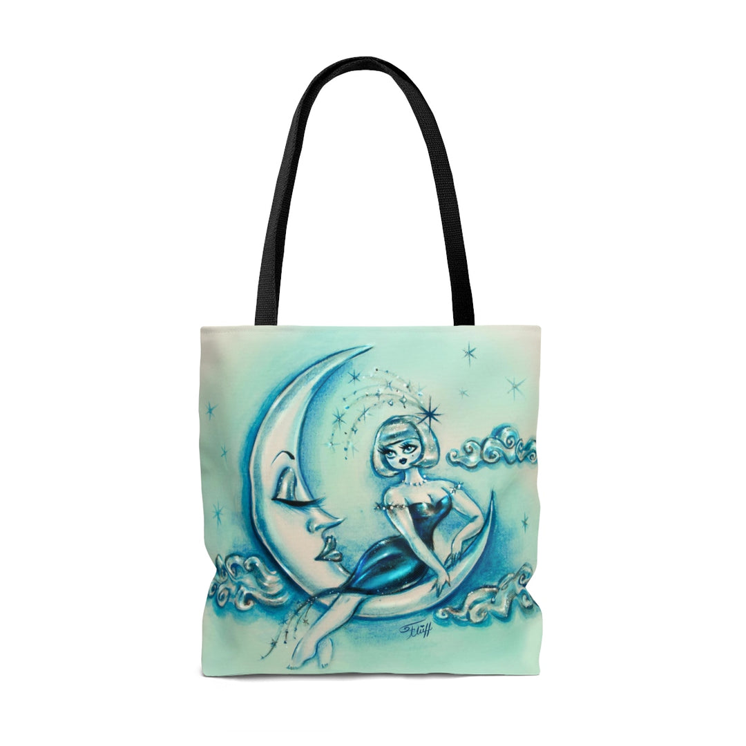 Girl on the Moon • Tote Bag