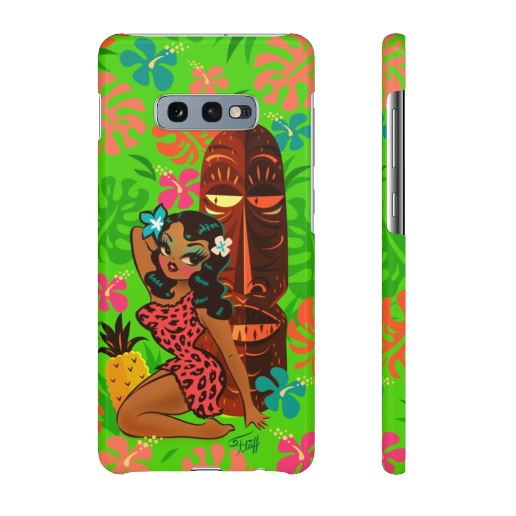 Tiki Temptress in Pink Leopard Print • Samsung Galaxy Phone Case