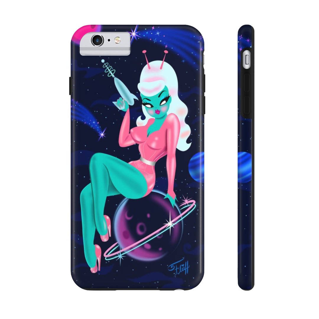 Alien Girl on Saturn • Phone Case