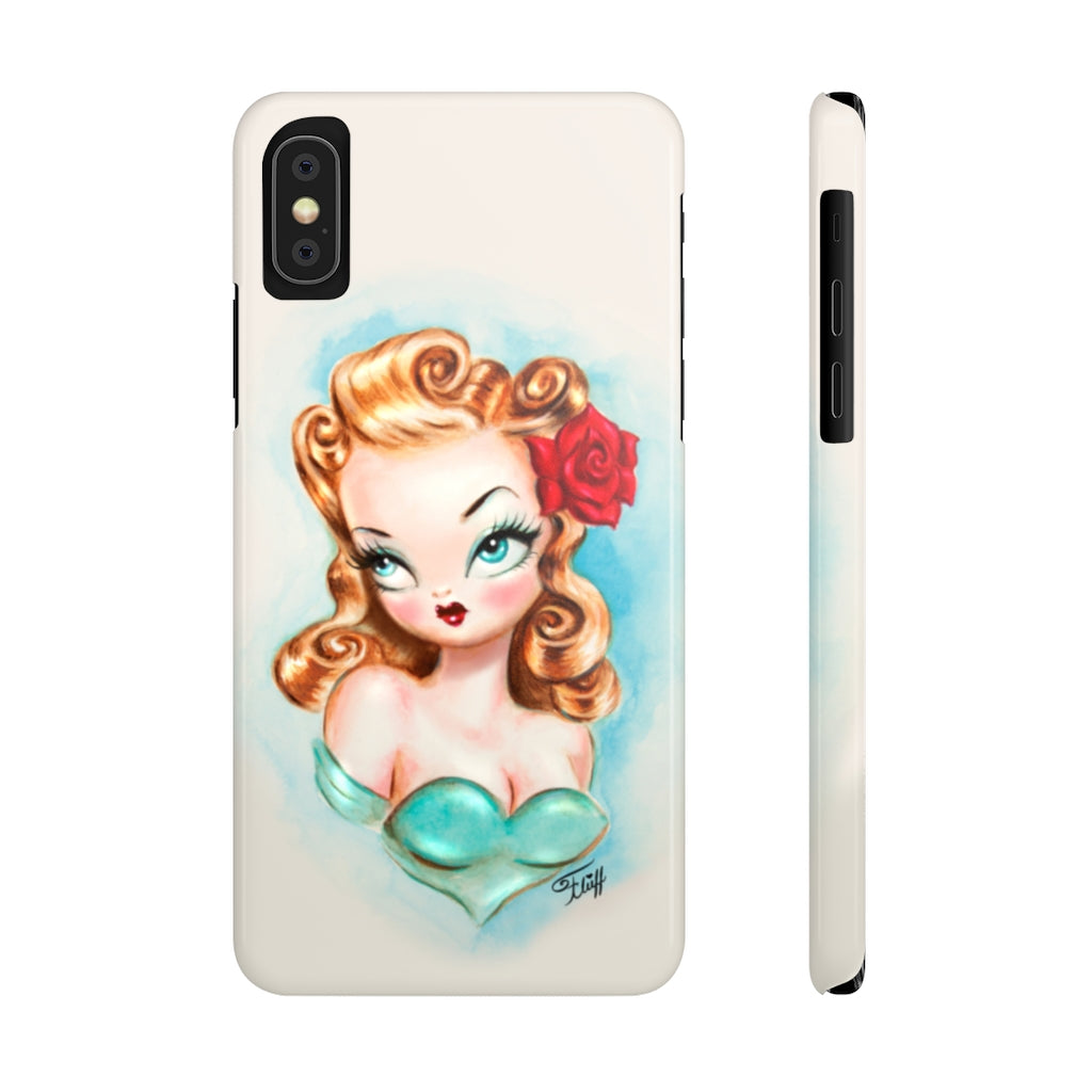 Rockabilly Babydoll Blonde • Case Mate Slim Phone Case