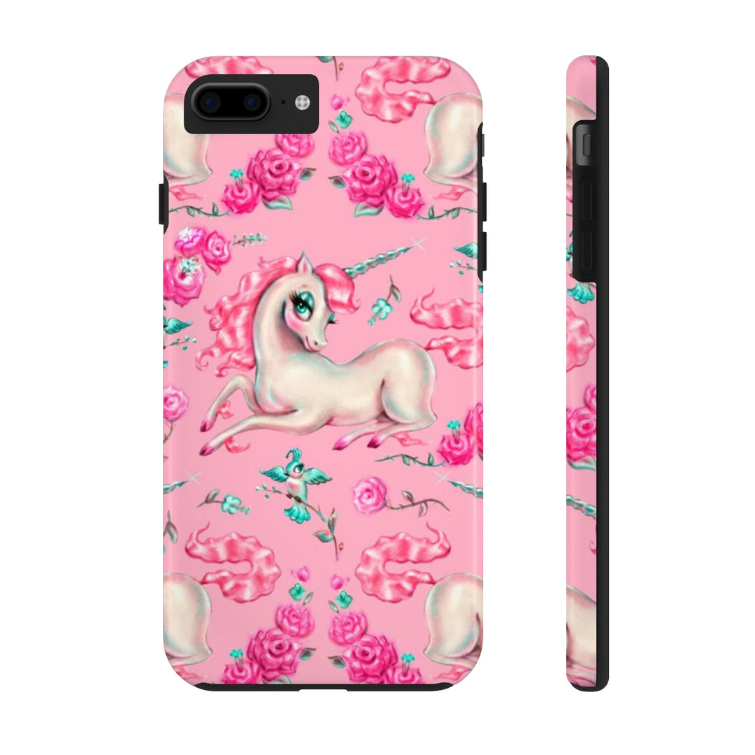 Unicorns and Roses on Pink • Phone Case