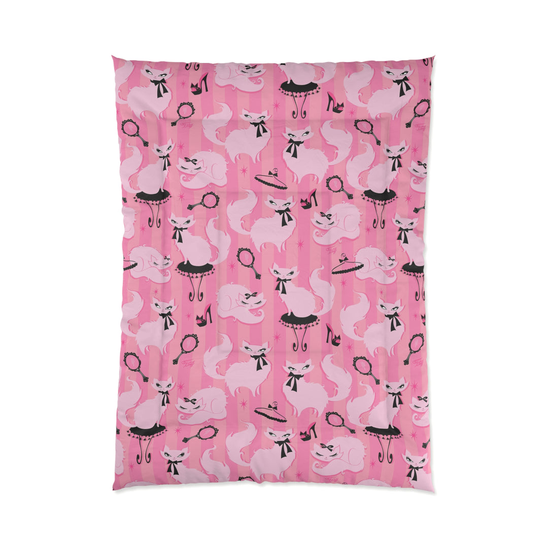 Boudoir Kitties Pink • Comforter