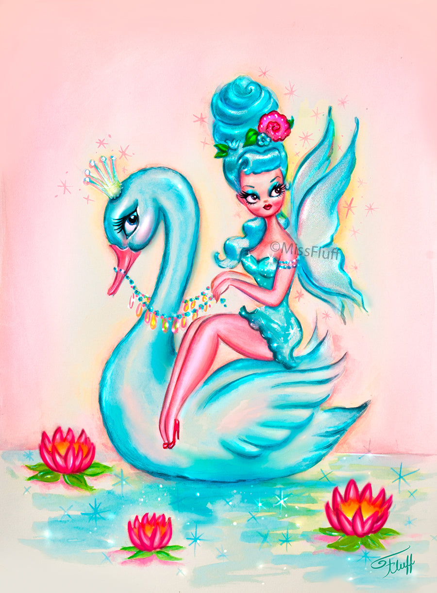 Blue Swan Fairy • Art Print