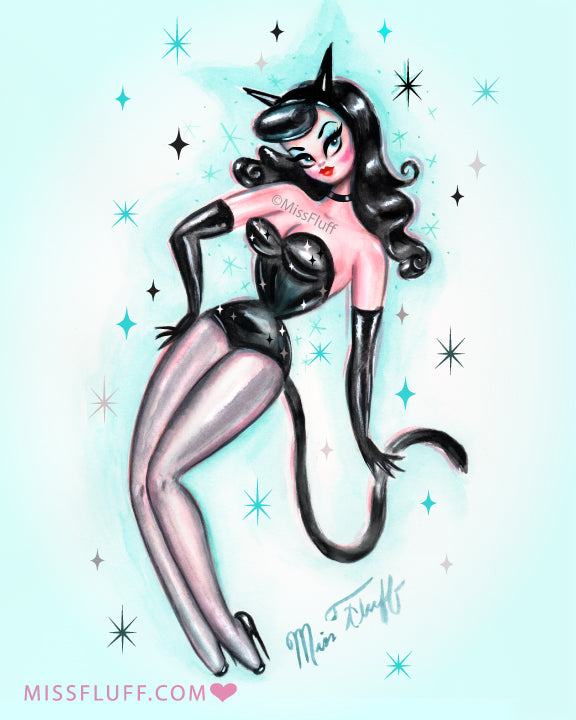 Kitty Girl • Art Print