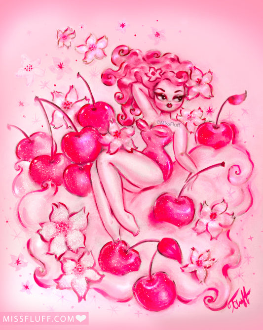 Cherry Blossom Girl • Art Print