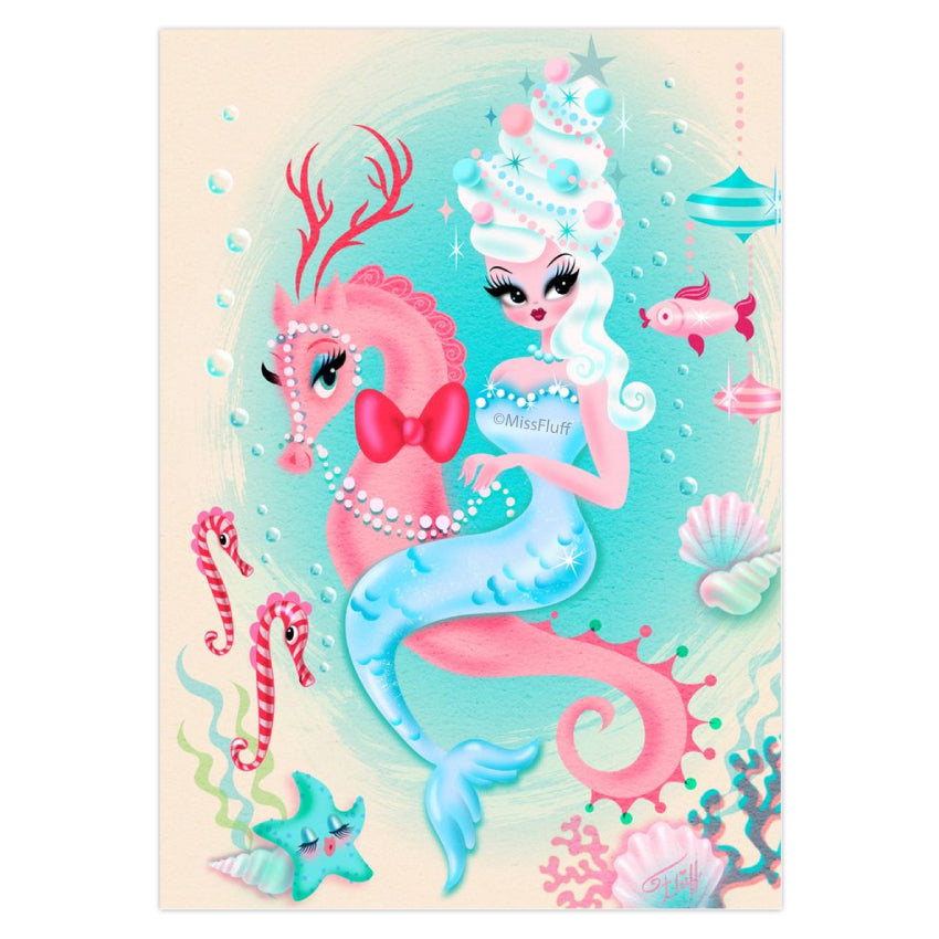 Christmas Mermaid • Cards Set of 10