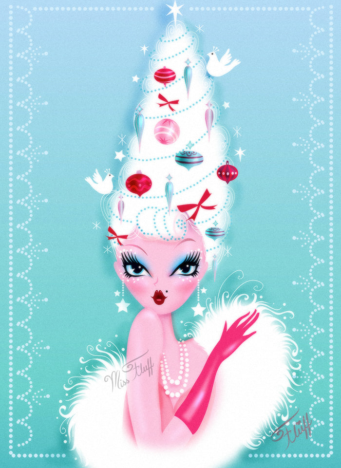 Christmas Coiffure • Art Print