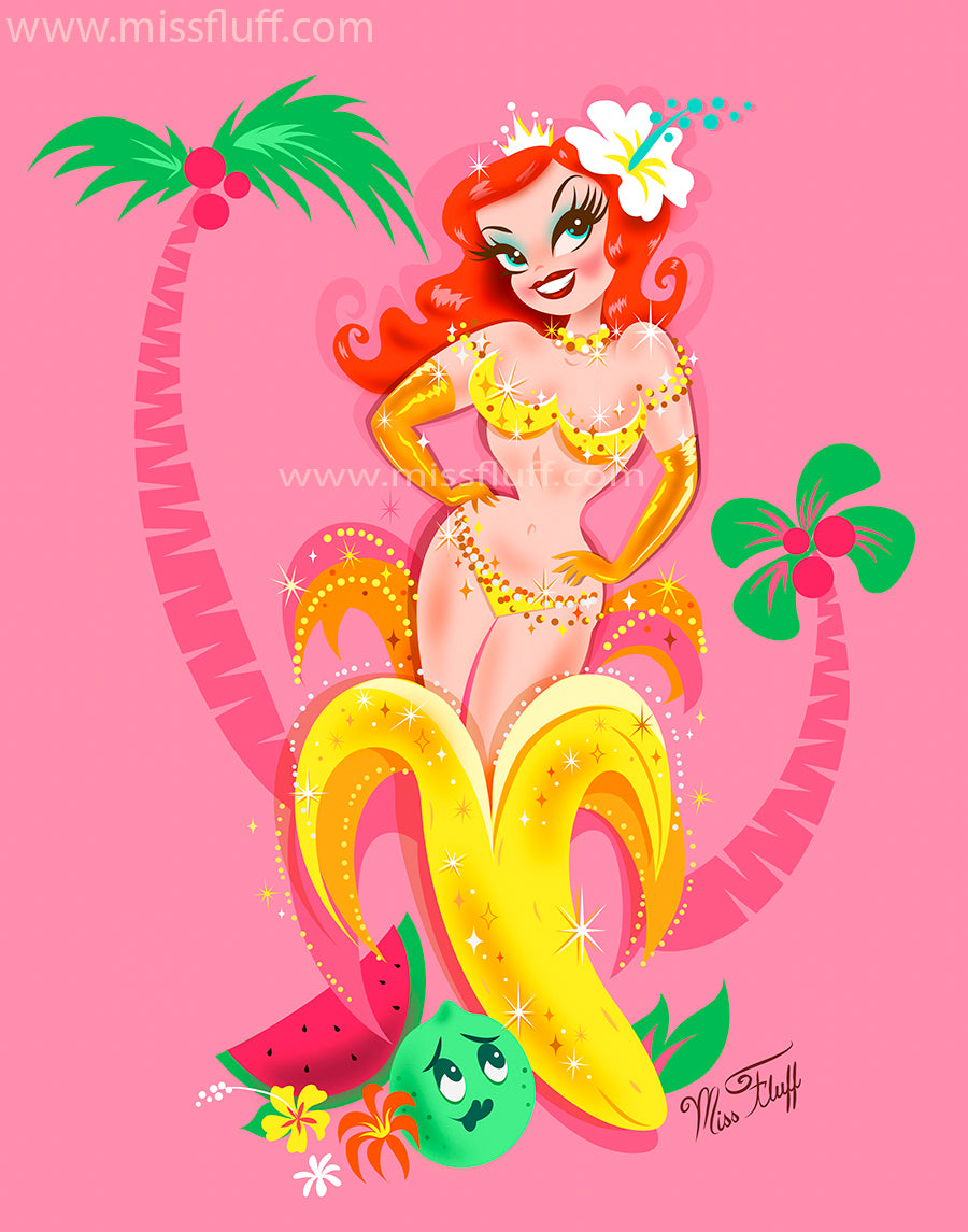 Miss Trixie's Banana • Art Print