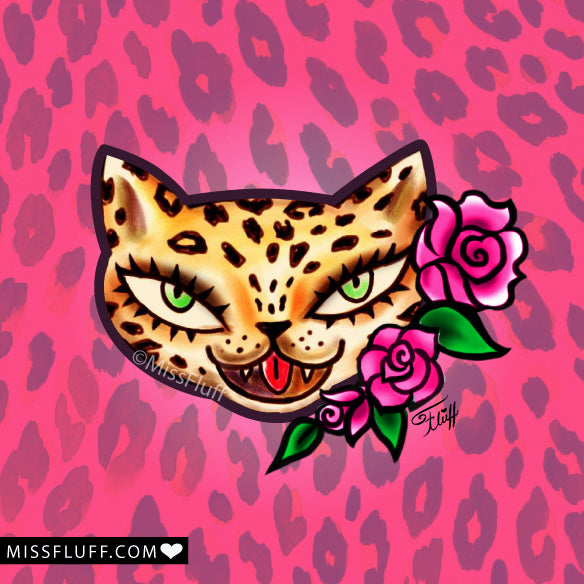 Leopard Kitty • Art Print
