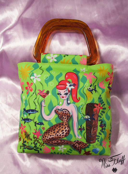 Special LEOPARD MARTINI MERMAID TOTE- SIGNED!