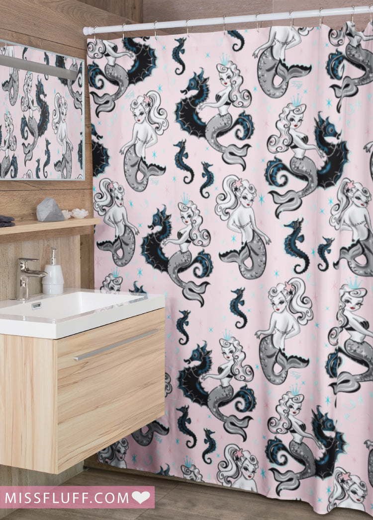 Pearla on Pink • Shower Curtain