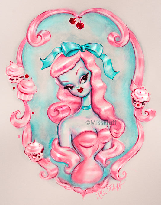 Pink Candy Doll • Art Print