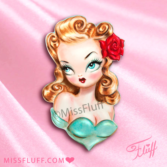 Rockabilly Baby Doll Enamel Pin • Limited Edition