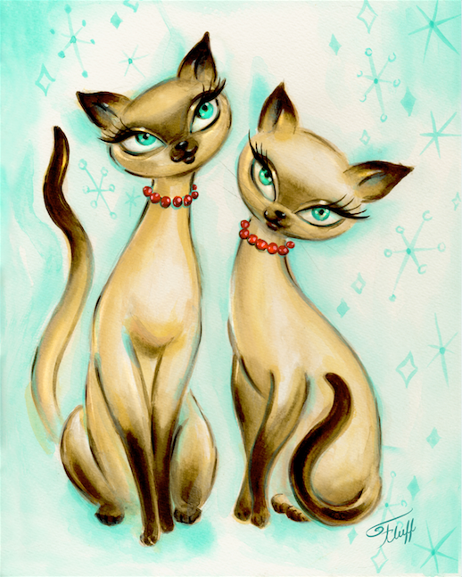 Siamese Cats • Art Print