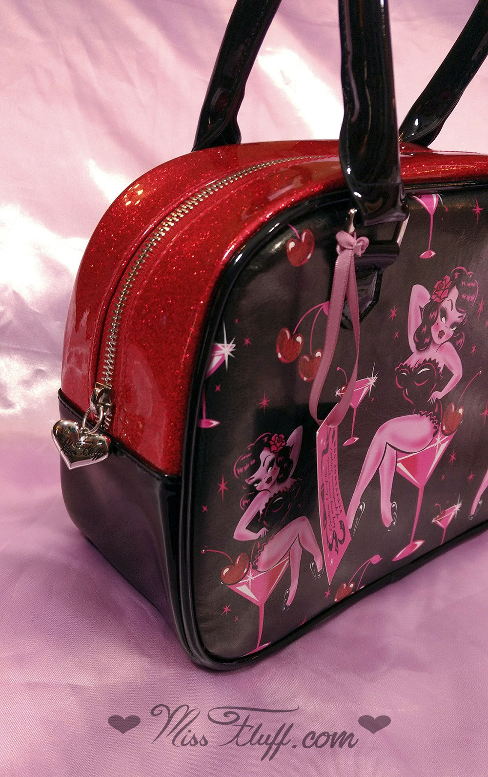 Very Special CHERRY MARTINI GIRL BOWLER BAG- SIGNED! and More!