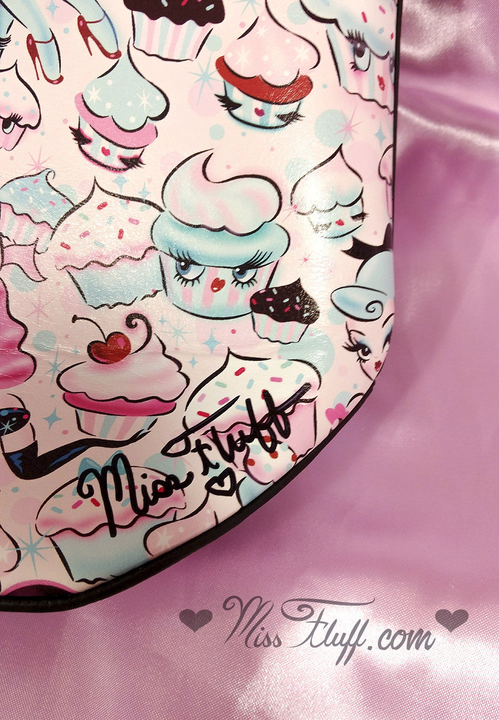Special CUPCAKE DOLLS TOTE- SIGNED! with ORIGINAL DRAWING!