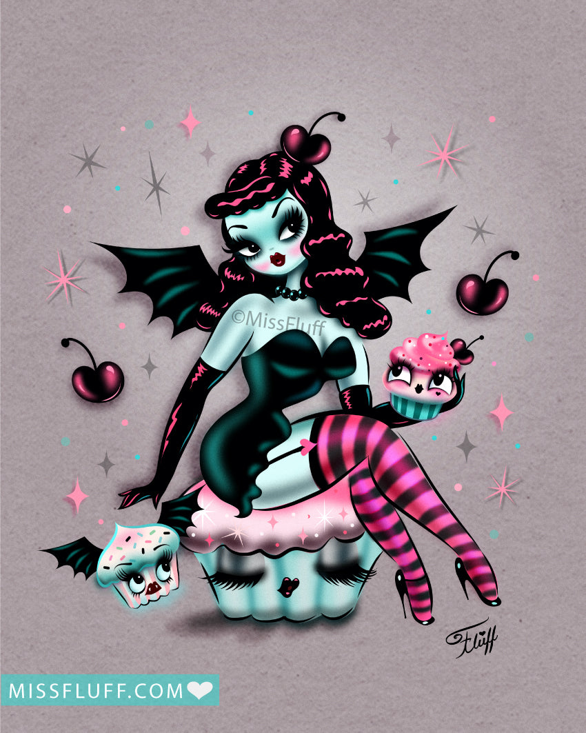 Spooky Cupcake Doll • Art Print