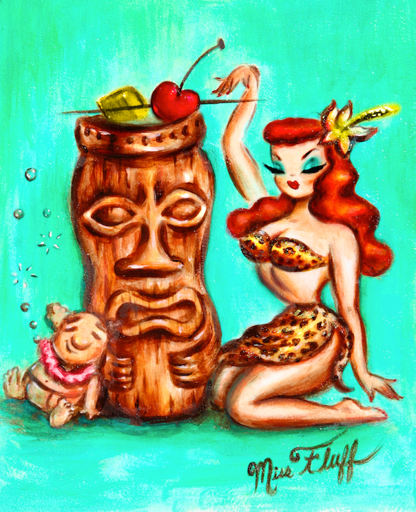 Tiki Mug Girl • Art Print