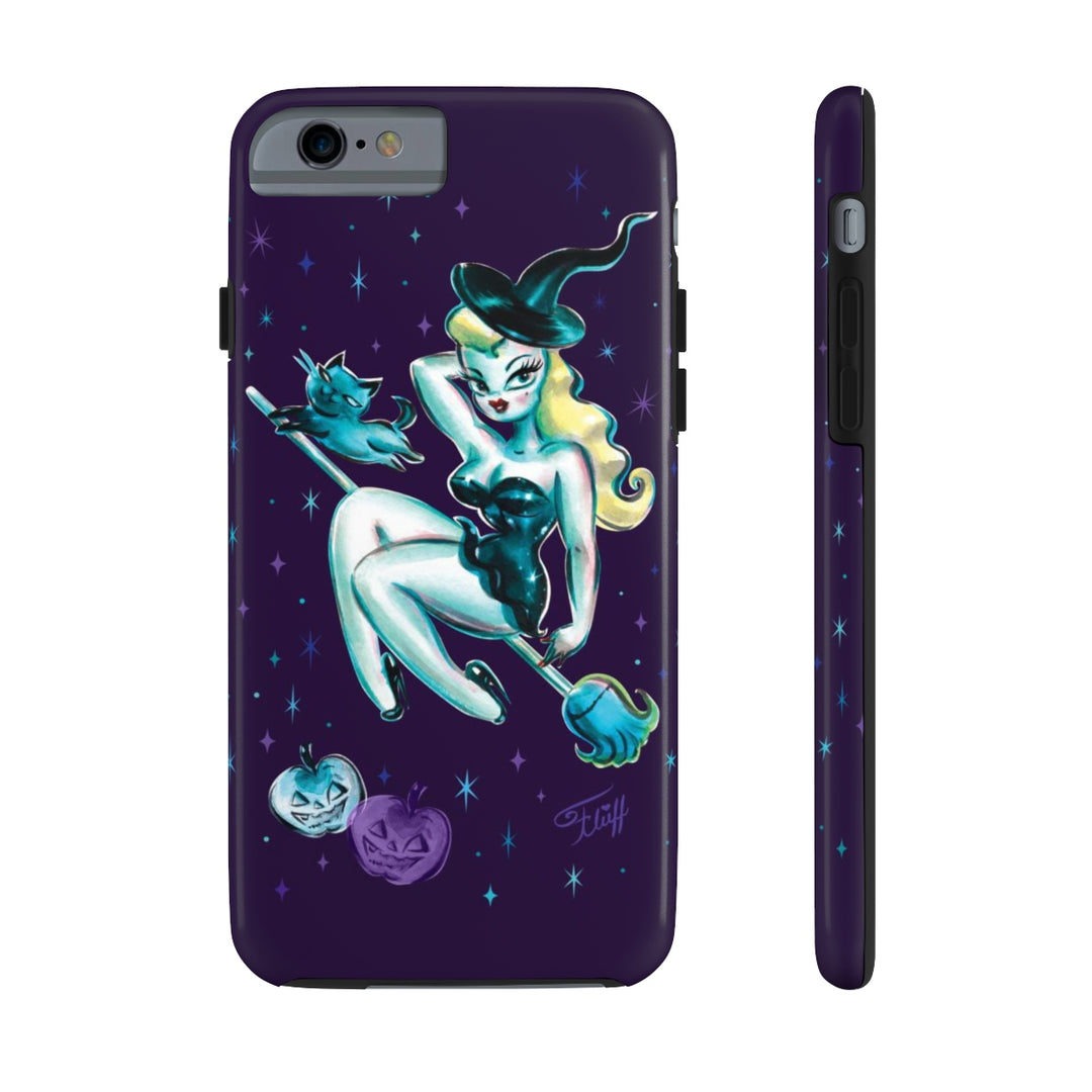 Blonde Witch with Kitty • Phone Case