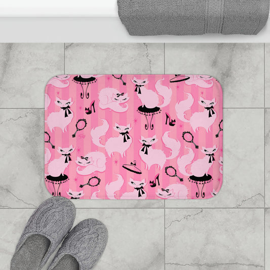 Boudoir Kitties Pink • Bath Mat