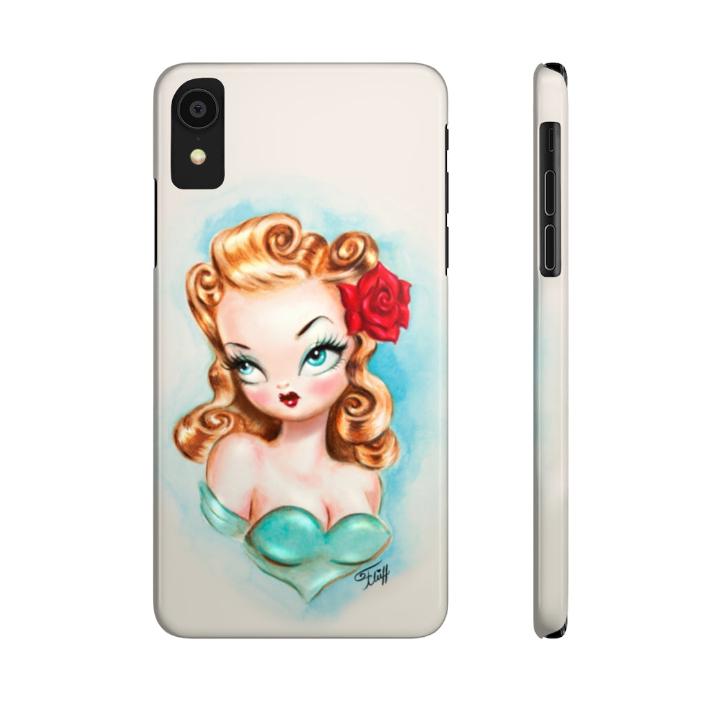 Rockabilly Babydoll Blonde • Case Mate Slim Phone Case