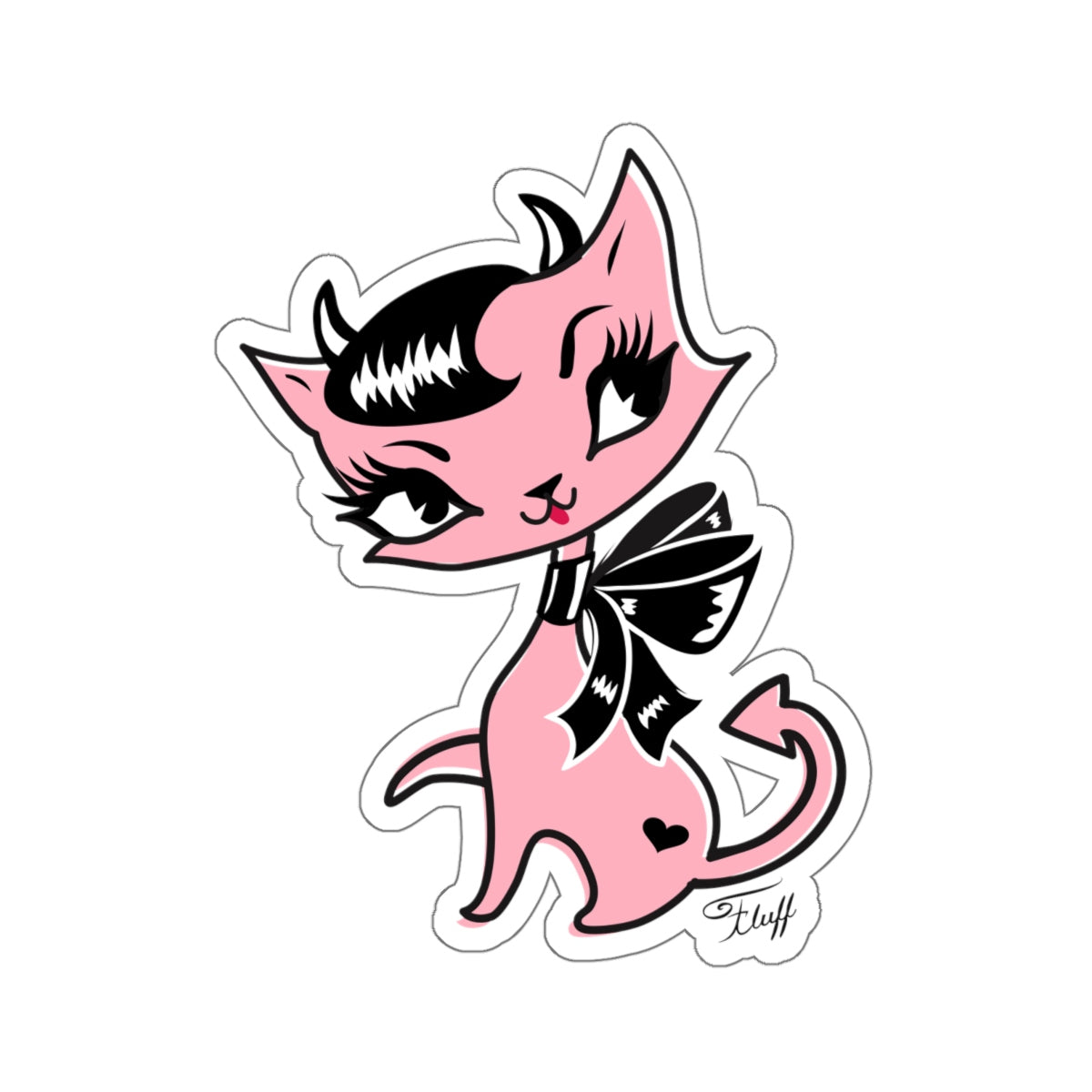 Devil Kitty • Kiss-Cut Sticker