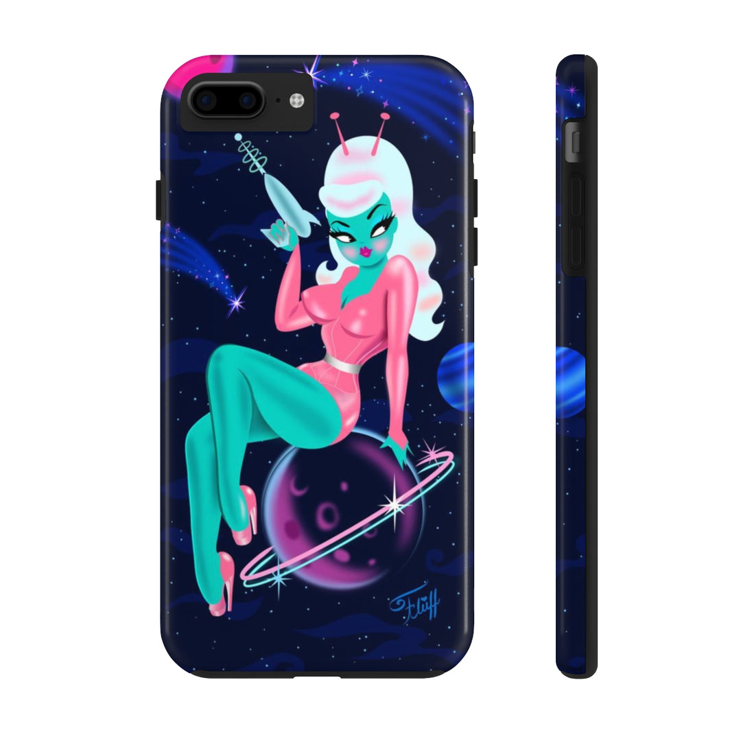 Alien Girl on Saturn • Phone Case