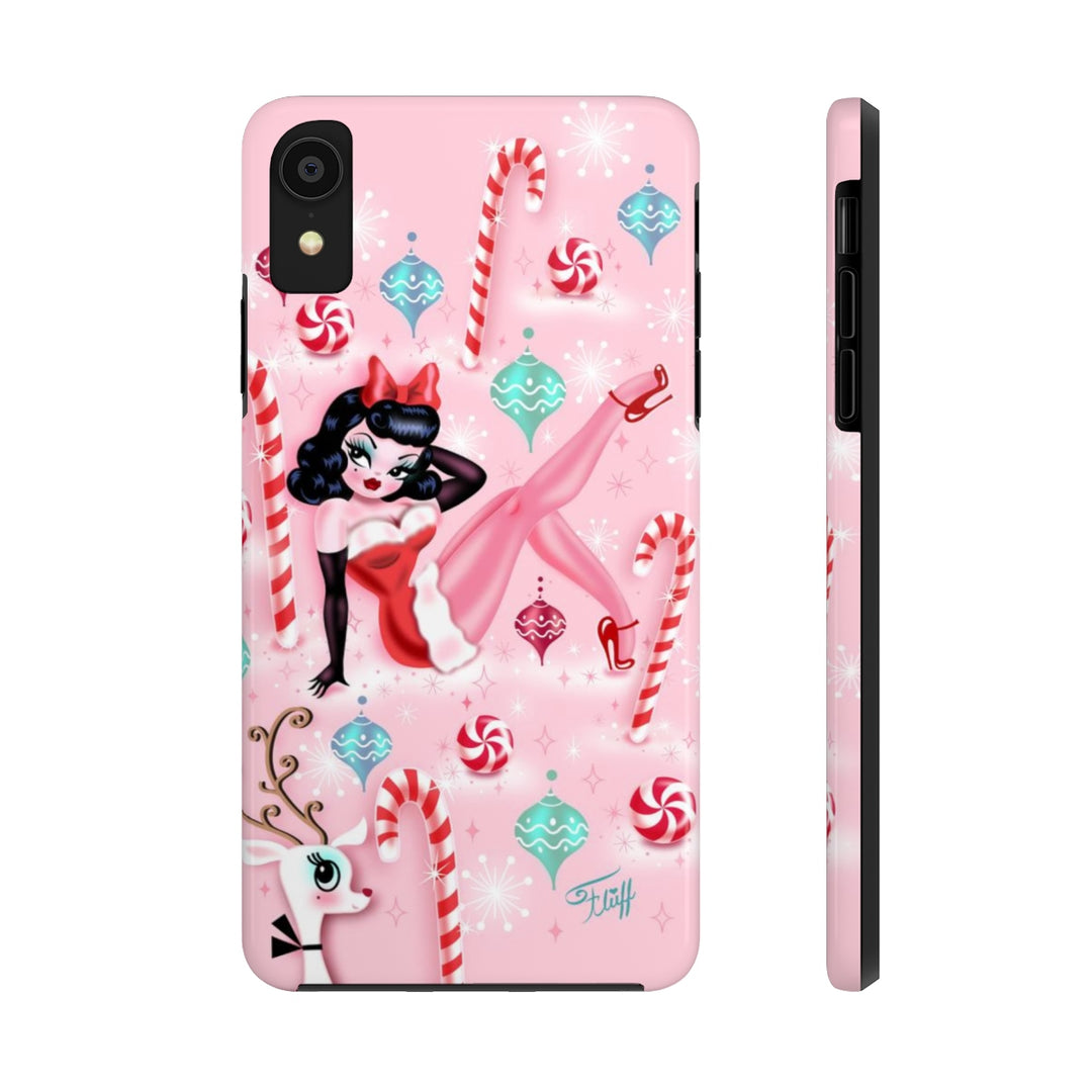 Christmas Pinup Girl • Phone Case