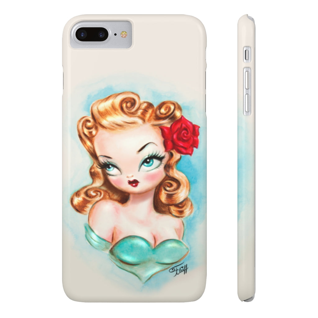 Rockabilly Babydoll Blonde • Case Mate Slim Phone Case