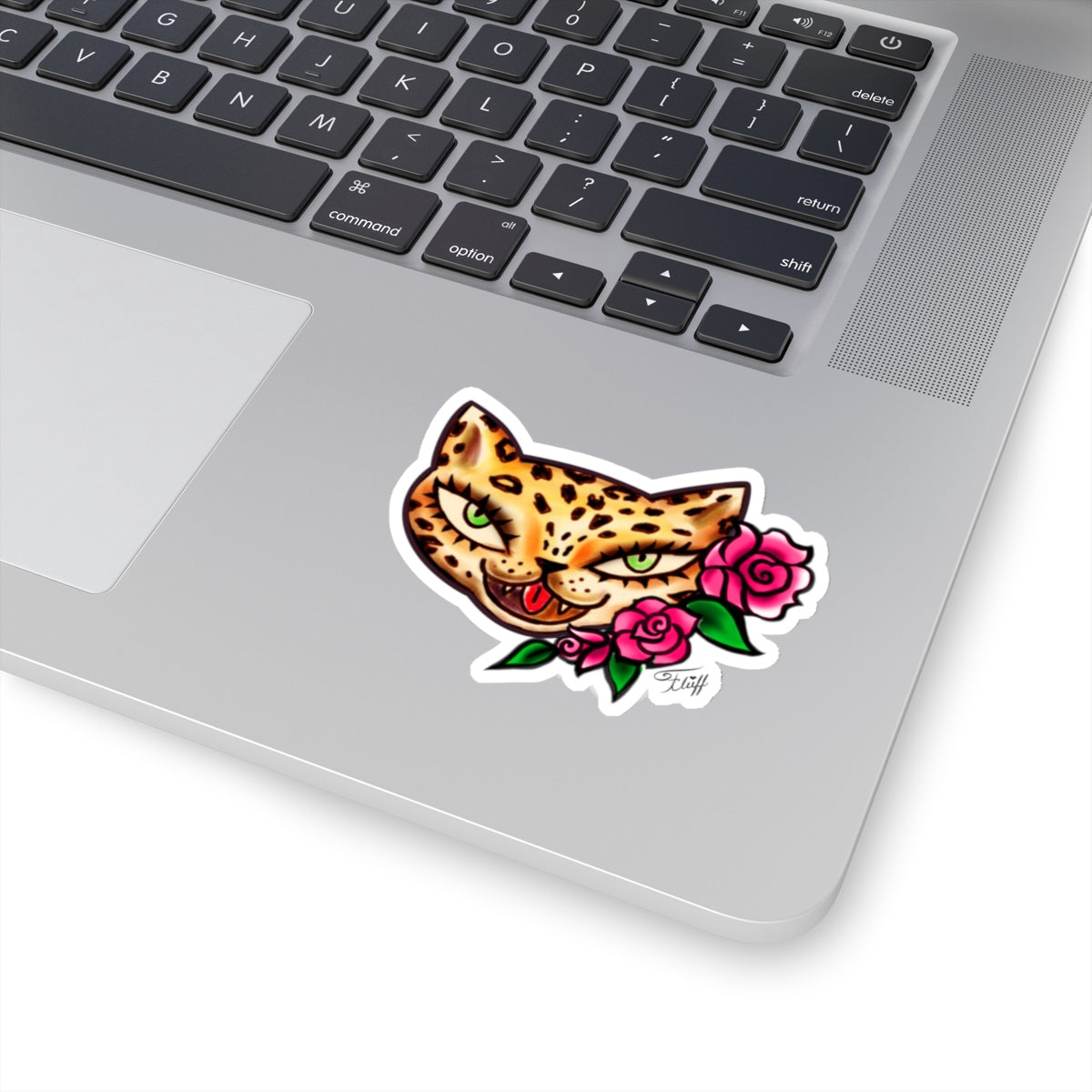 Leopard Kitty Tattoo • Kiss-Cut Sticker