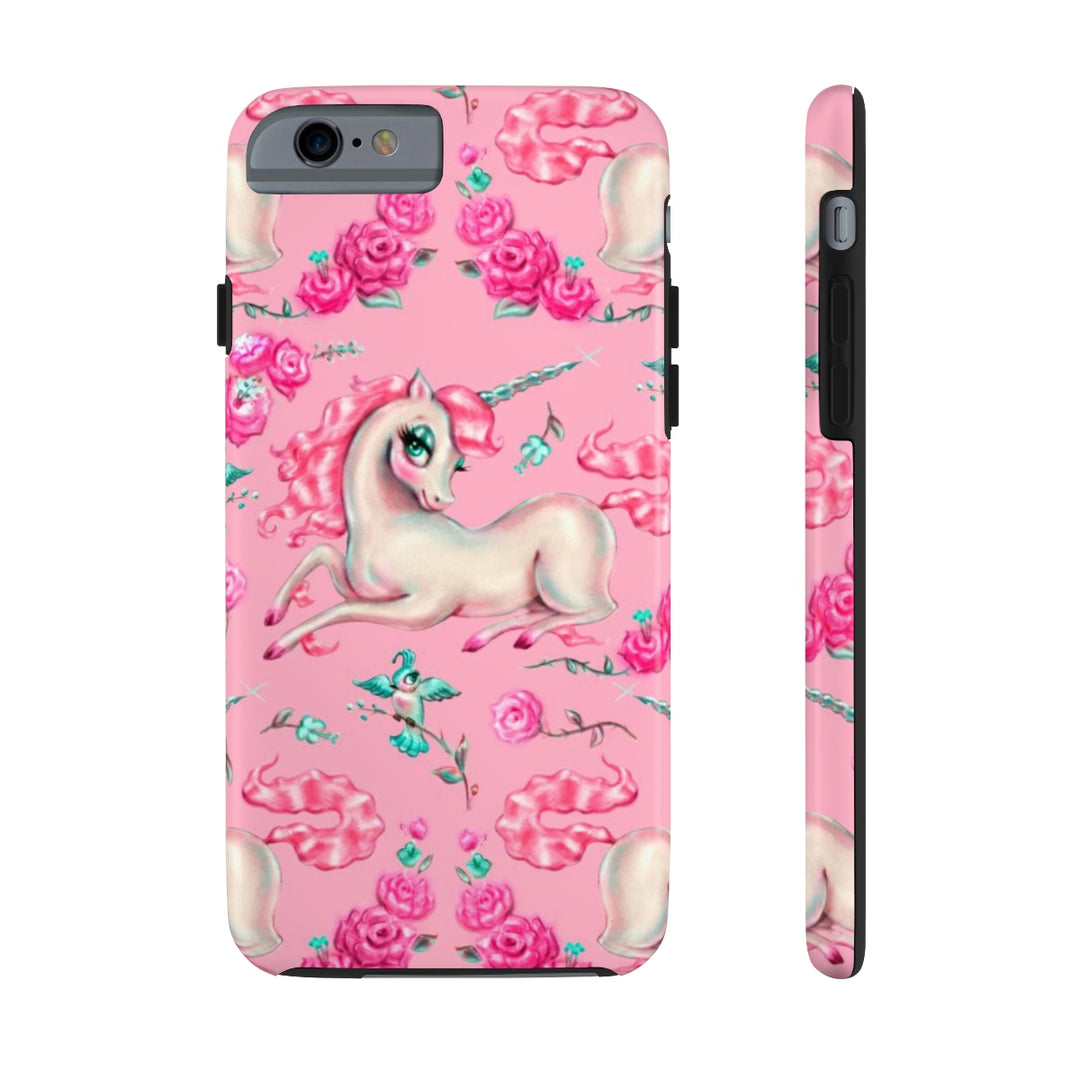 Unicorns and Roses on Pink • Phone Case