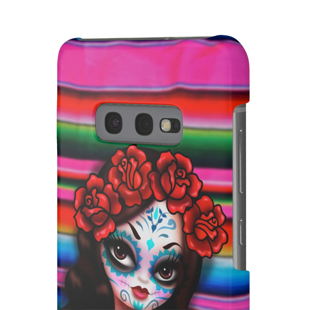 Day of the Dead Girl on Sarape • Samsung Galaxy Phone Case