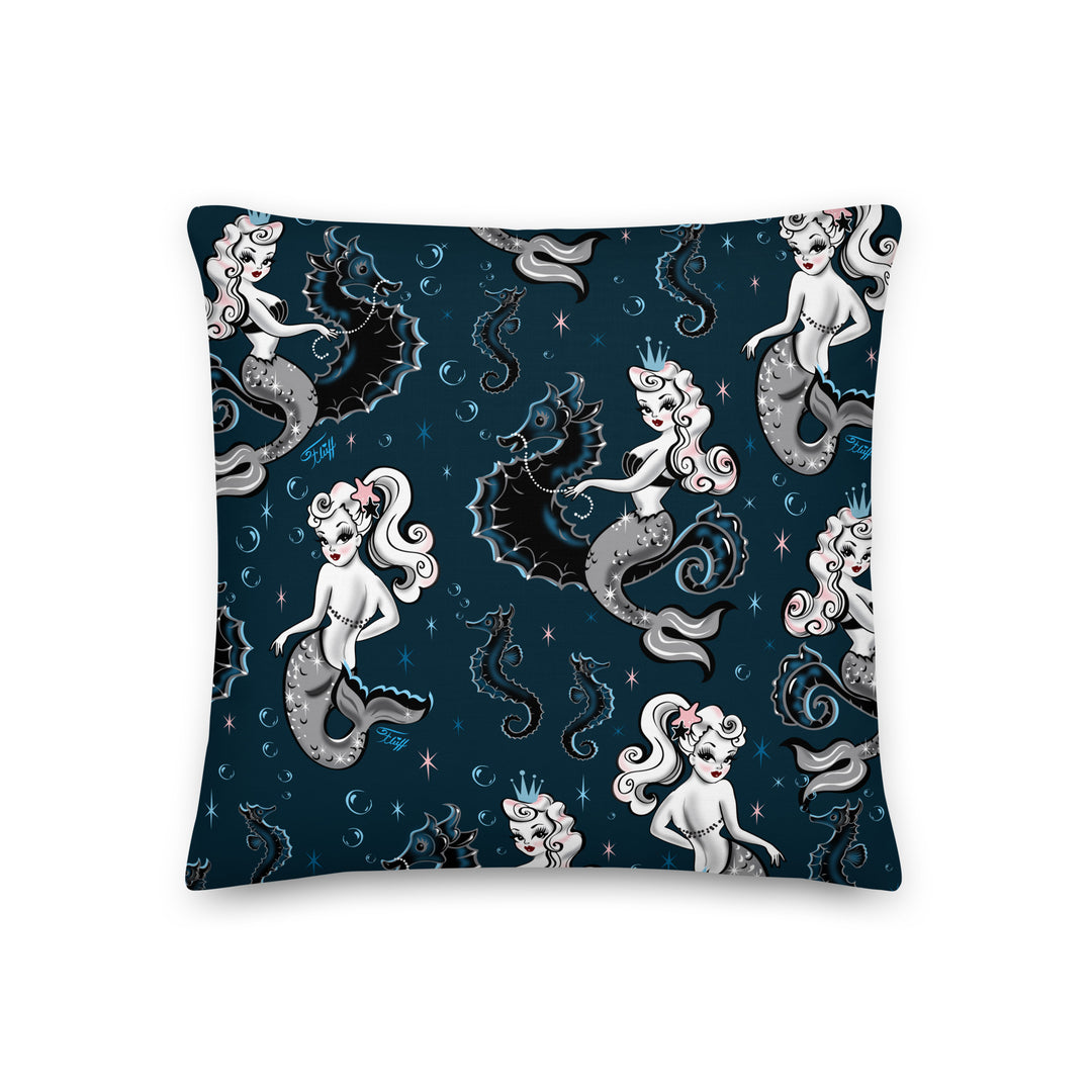 Pearla on Deep Blue • Decor Pillow