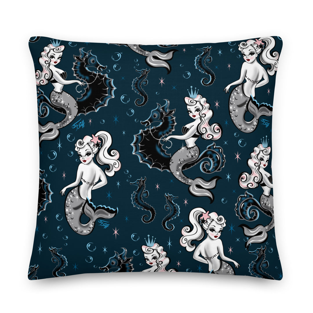 Pearla on Deep Blue • Decor Pillow