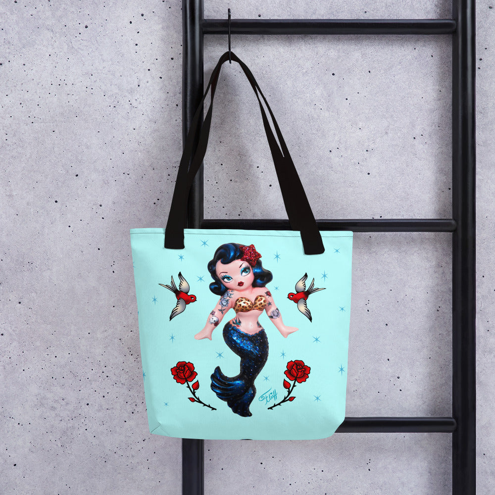 Tattoo Rockabilly Mermaid Dolly • Tote bag