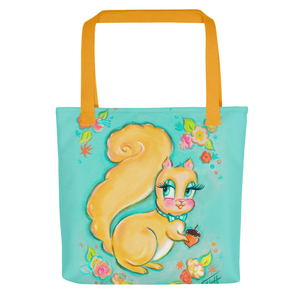 Cute Lemon Yellow Squirrel • Tote bag