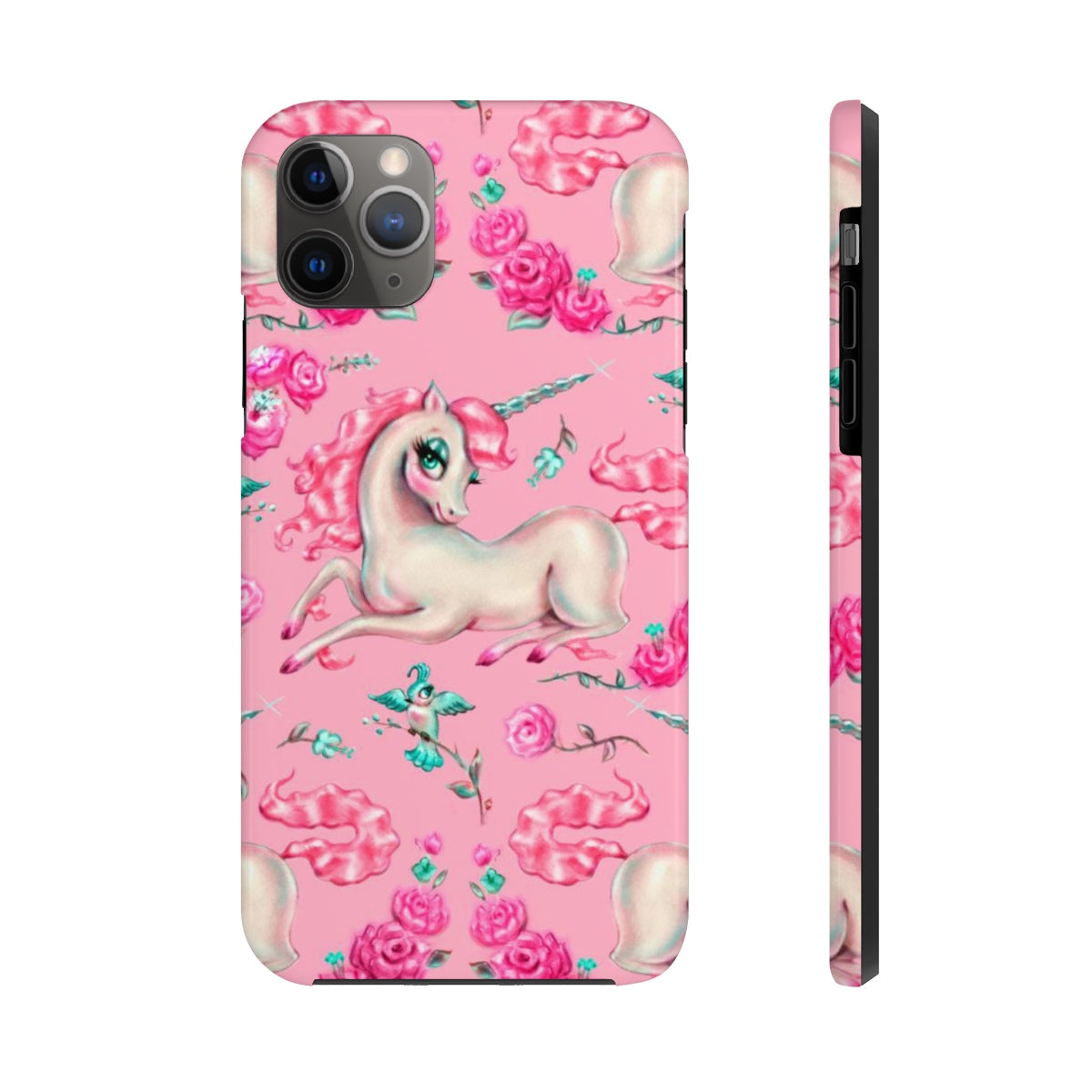 Unicorns and Roses on Pink • Phone Case