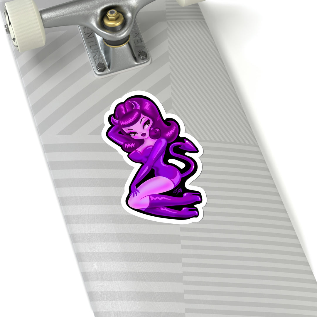 She Devil Purple • Kiss-Cut Sticker