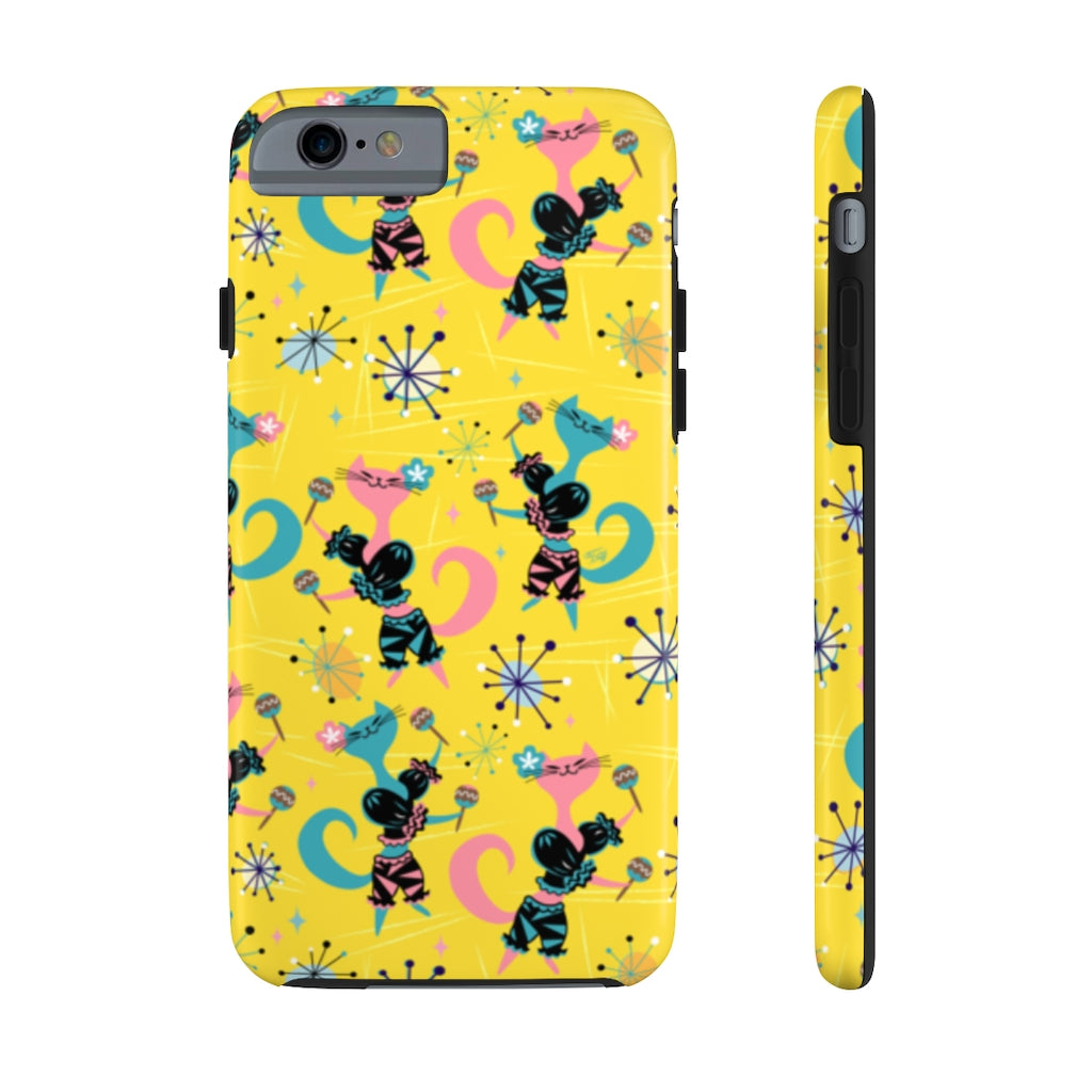 Mambo Kitties Yellow • Phone Cases