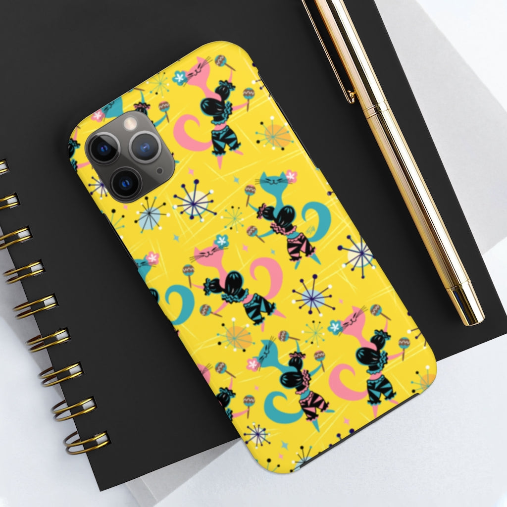 Mambo Kitties Yellow • Phone Cases