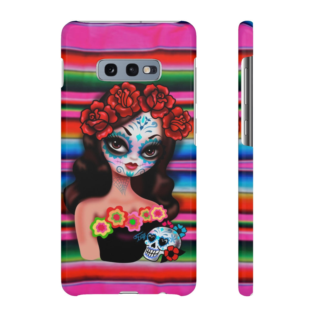 Day of the Dead Girl on Sarape • Samsung Galaxy Phone Case