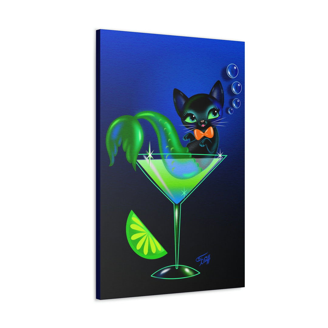 Merkitten Martini • Canvas Gallery Wrap